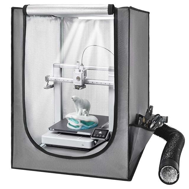 Tienda VEVOR para impresora 3D con ventana transparente y respiradero