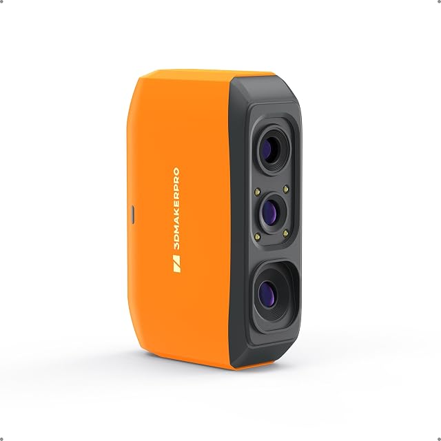 Escáner 3D de mano naranja 3DMakerpro Fox