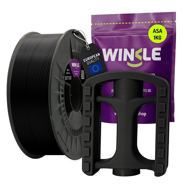Bobina de filamento ASA negro azabache de Winkle