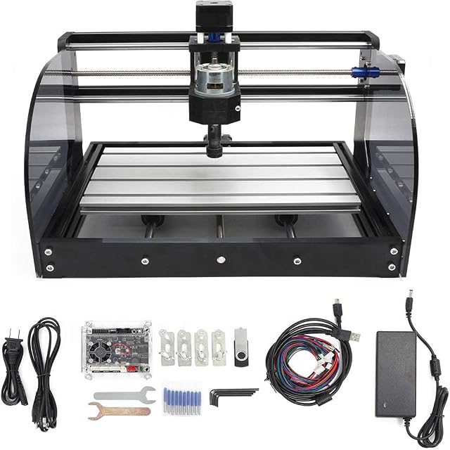 Fresadora CNC de sobremesa RATTMMOTOR 3018-Pro Max con pantalla de acrílico