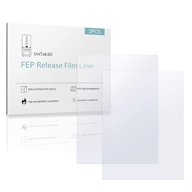 Láminas de película FEP de UniTak3D para impresoras 3D de resina