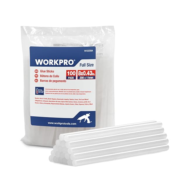 Bolsa WORKPRO W133235A con el texto full size, 100 pack, 200 × 11 mm, con barras translúcidas sueltas