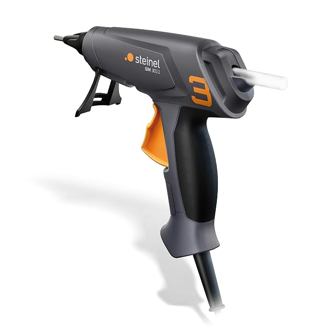 Pistola de cola caliente Steinel GlueMatic 3011 con pie de apoyo plegable
