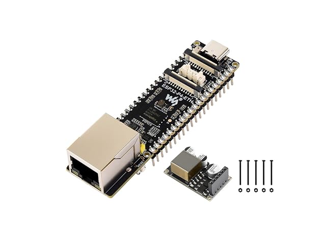 Placa de desarrollo Waveshare ESP32-P4-POE-ETH con puerto Ethernet y módulo PoE