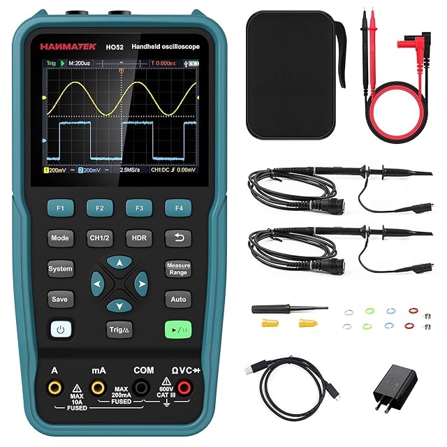 Osciloscopio digital portátil HANMATEK HO52