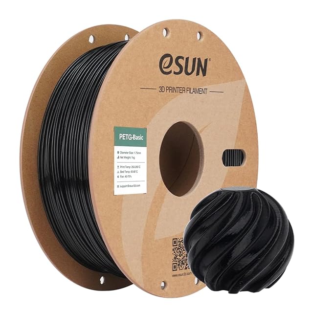 Bobina de filamento PETG Basic negro de eSUN