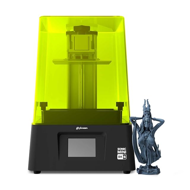 Impresora 3D de resina Phrozen Sonic Mini 8K S con tapa tintada y base compacta