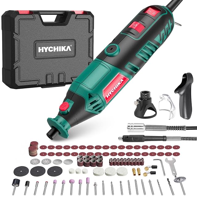 Kit de herramienta rotativa HYCHIKA con eje flexible y accesorios
