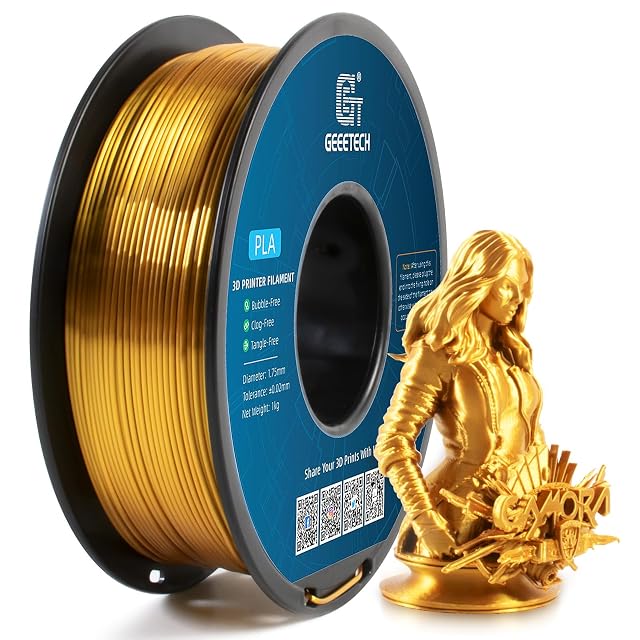 Bobina de filamento PLA seda dorado de GEEETECH