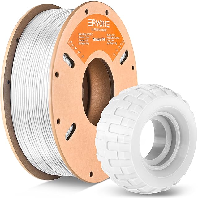 Bobina de filamento TPU blanco de ERYONE