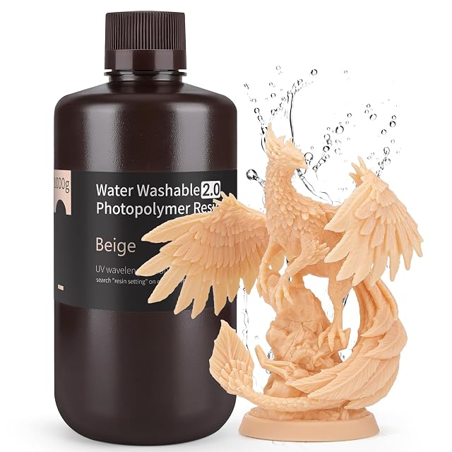 Botella de resina ELEGOO Water Washable Resin 2.0 beige